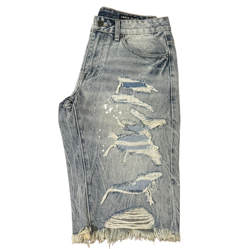 Smoke rise Mens jeans shorts